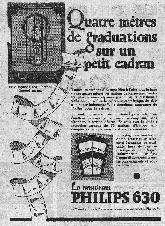 Philips 630 Publicité