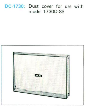 Akai 1730 D-SS • Couvercle de protection DC-1730