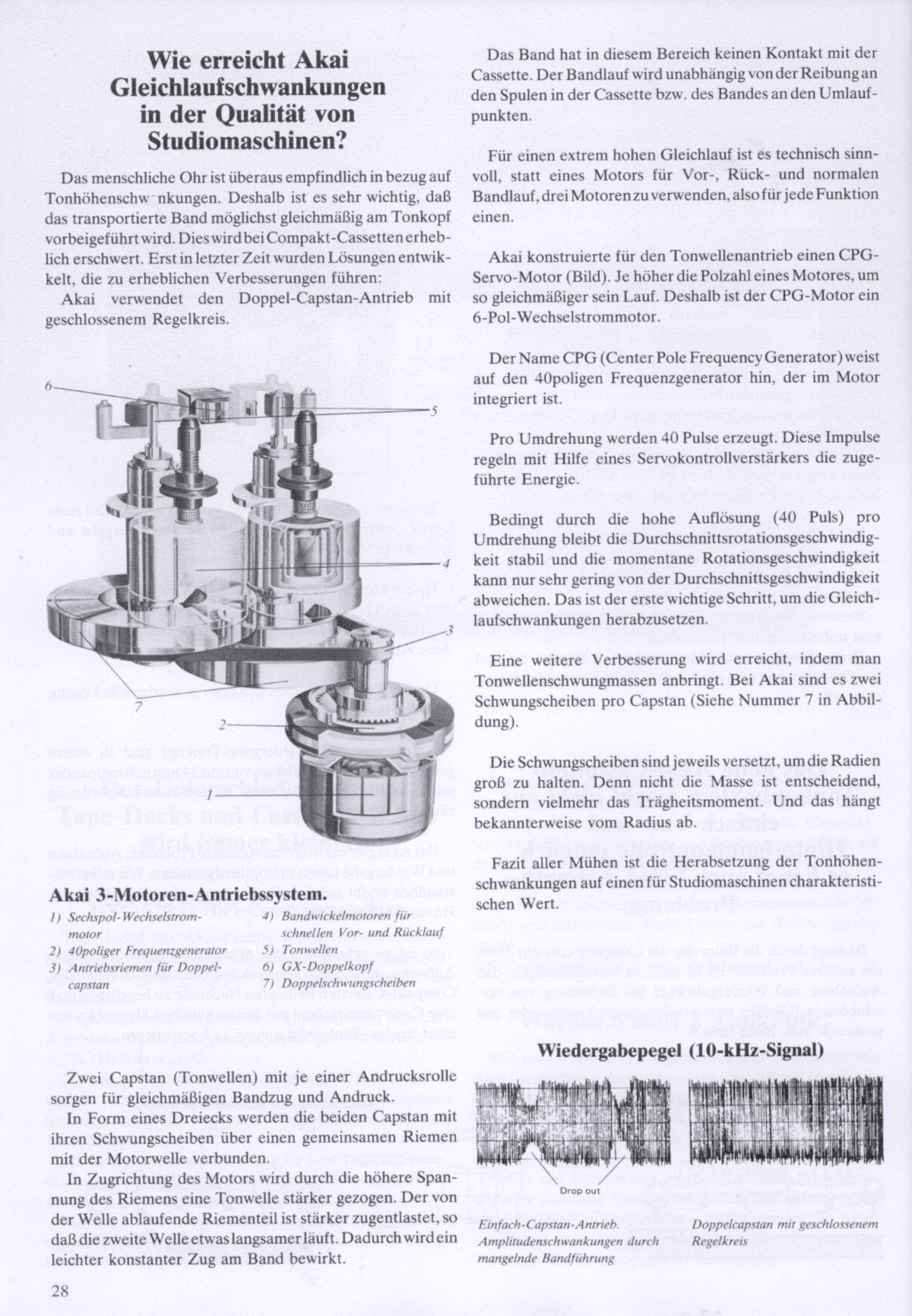 Akai GXC-570 D et GXC-760 D • Extrait catalogue 1978 (en allemand)