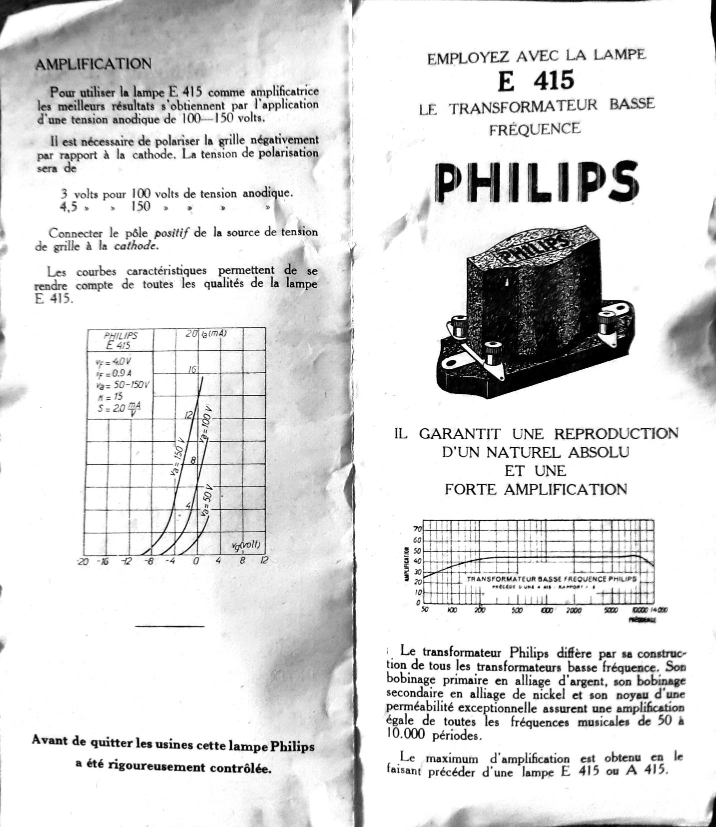 Philips 4000, 4003, 4085 Publicité (emballage de lampe)