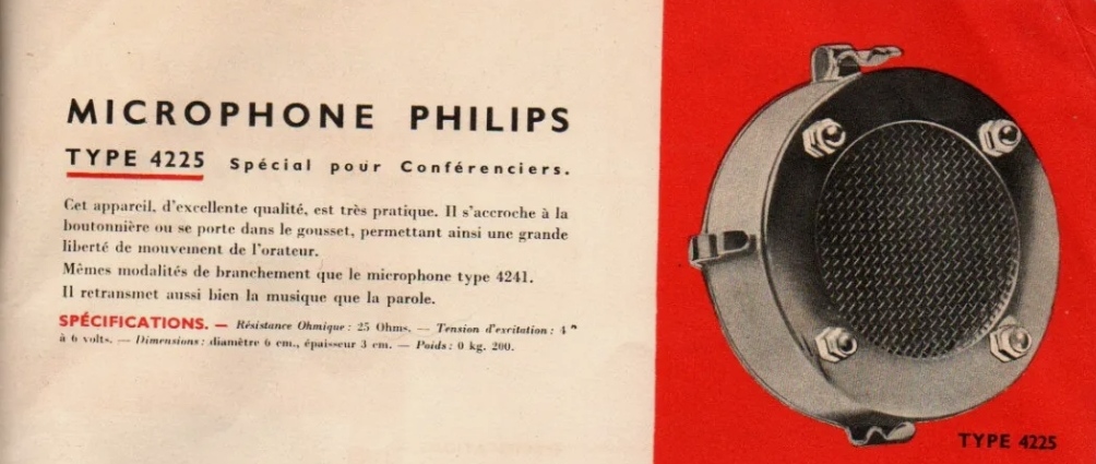 Philips 4225 Extrait de catalogue