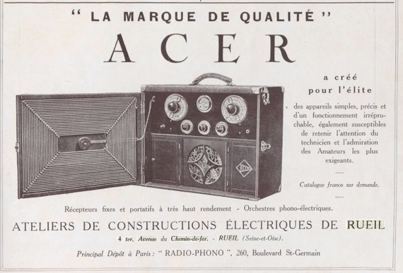 ACER La marque de qualité, 1 décembre 1929