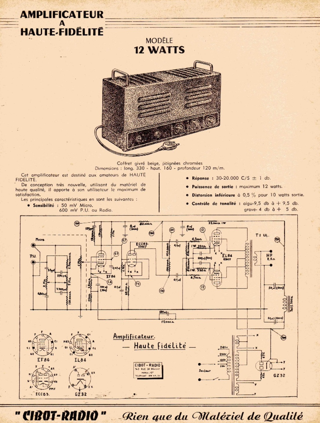 amplificateur 12 watts