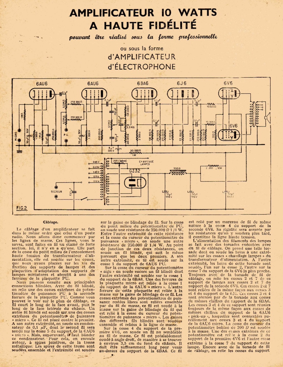amplificateur 10 watts