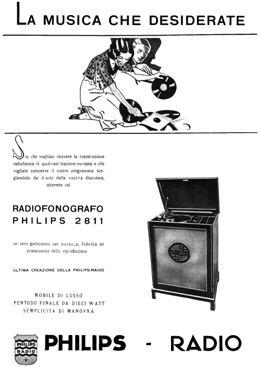 Philips 2811 Publicité italienne