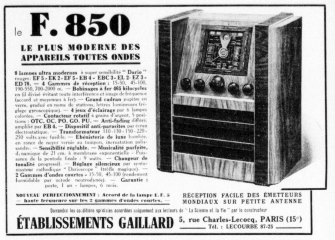 La Science et la vie, 1 décembre 1936