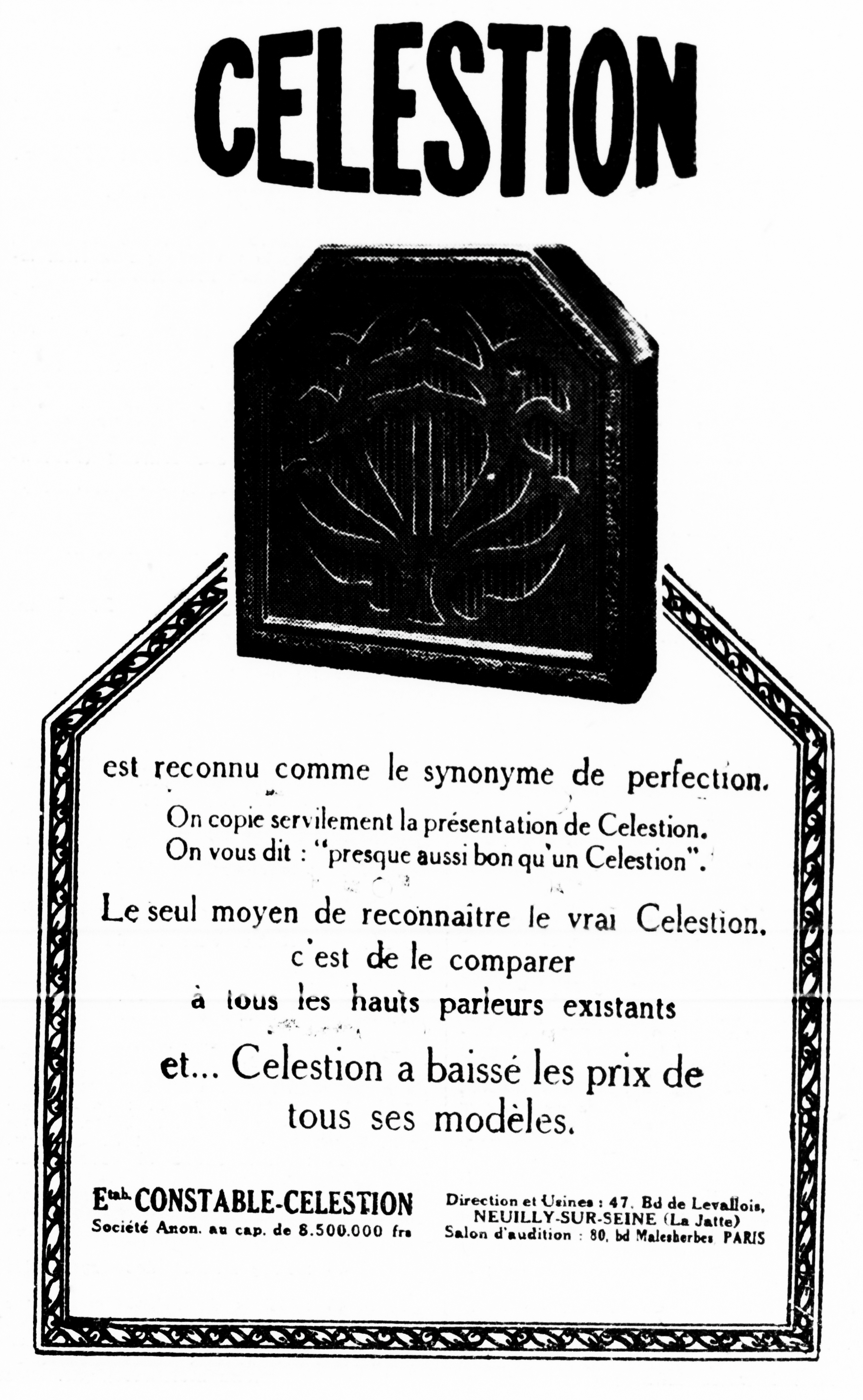 Celestion Publicité