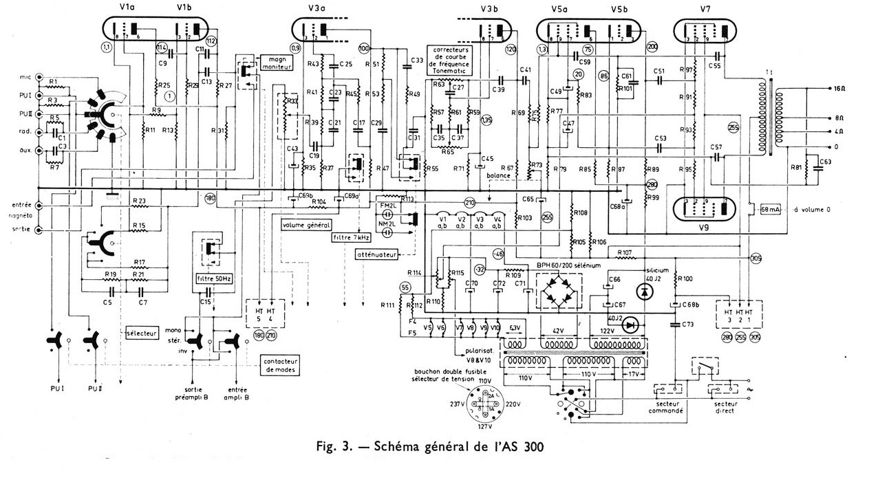 Concertone AS 300 Tonematic Schéma