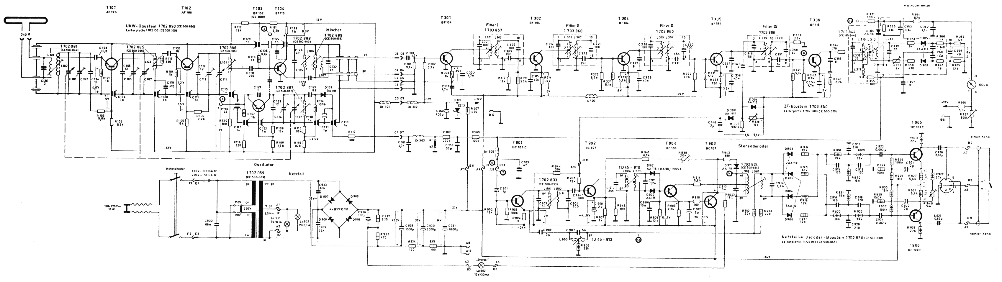 Braun CE 250 • Schéma