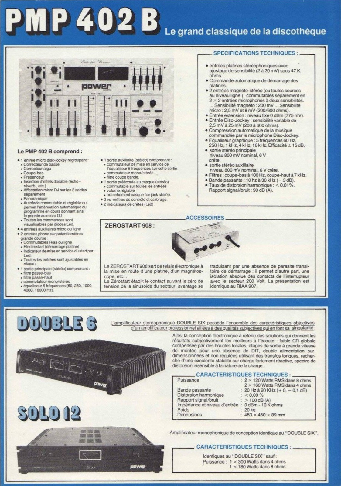 Power Acoustics PMP 402 B • Extrait de catalogue