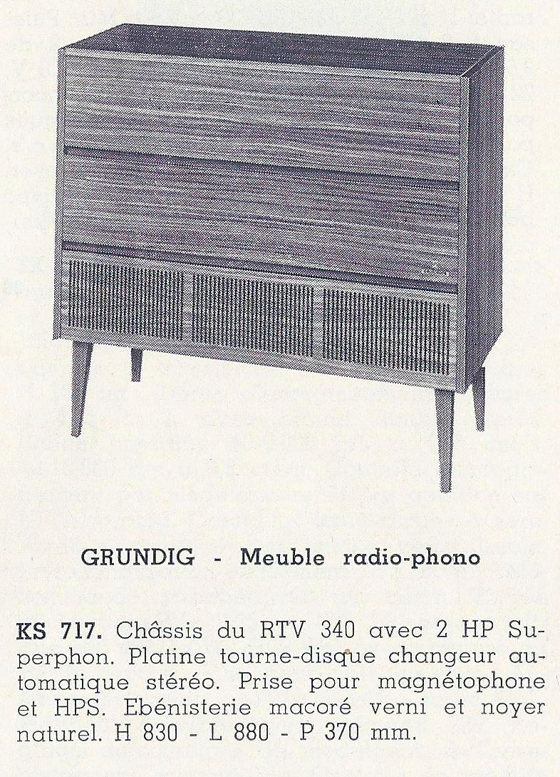 Grundig KS 717 • Catalogue - Le Haut-Parleur numéro spécial 1969