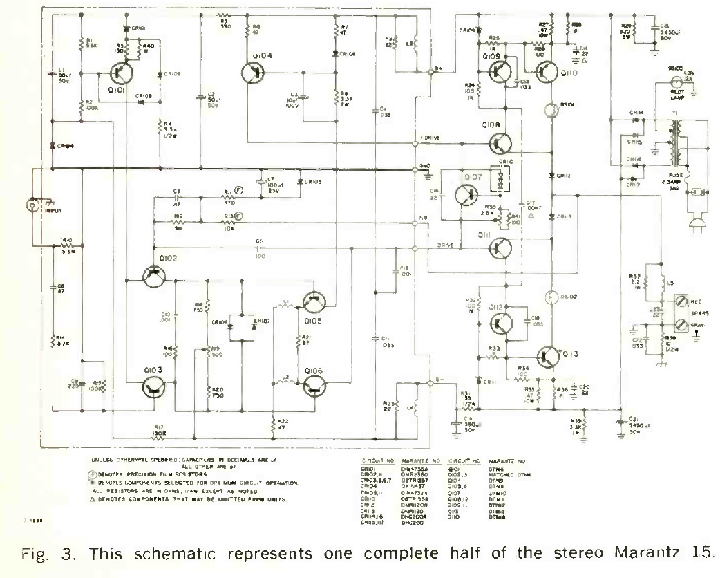 Marantz 15 (Fifteen) • Schéma
