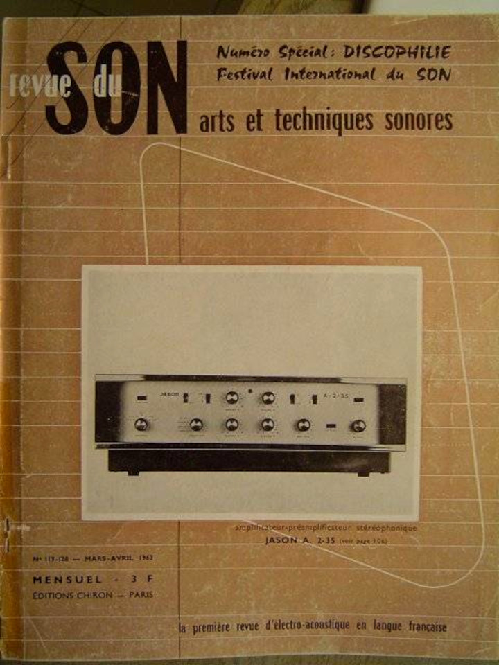 Jason A2-35 • Couverture numéro spécial Revue du Son 1963