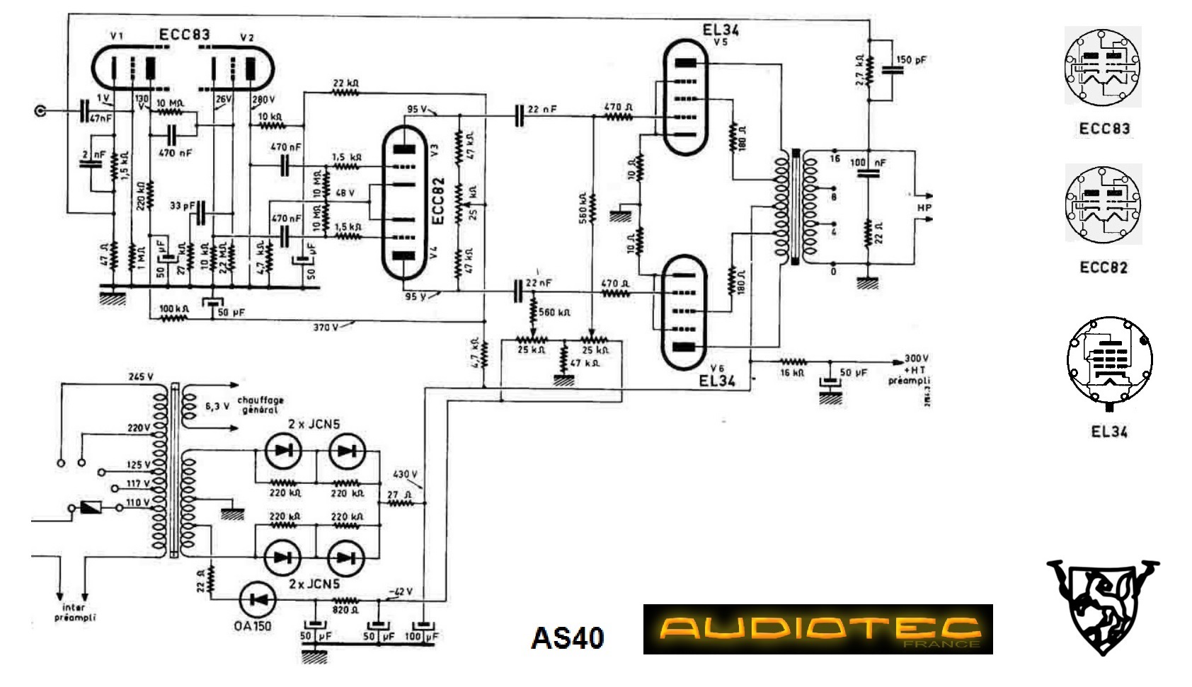 Audiotec AS 40 • Schéma