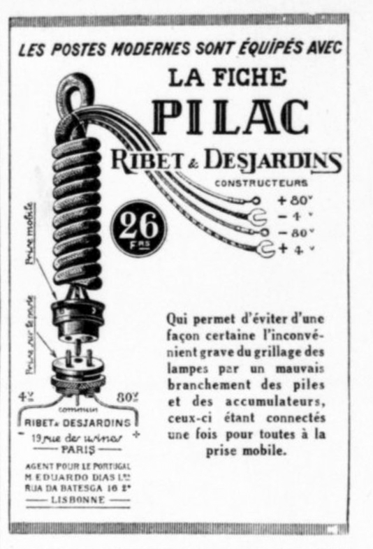 La fiche Pilac Publicité La Science et la vie 1 décembre 1924