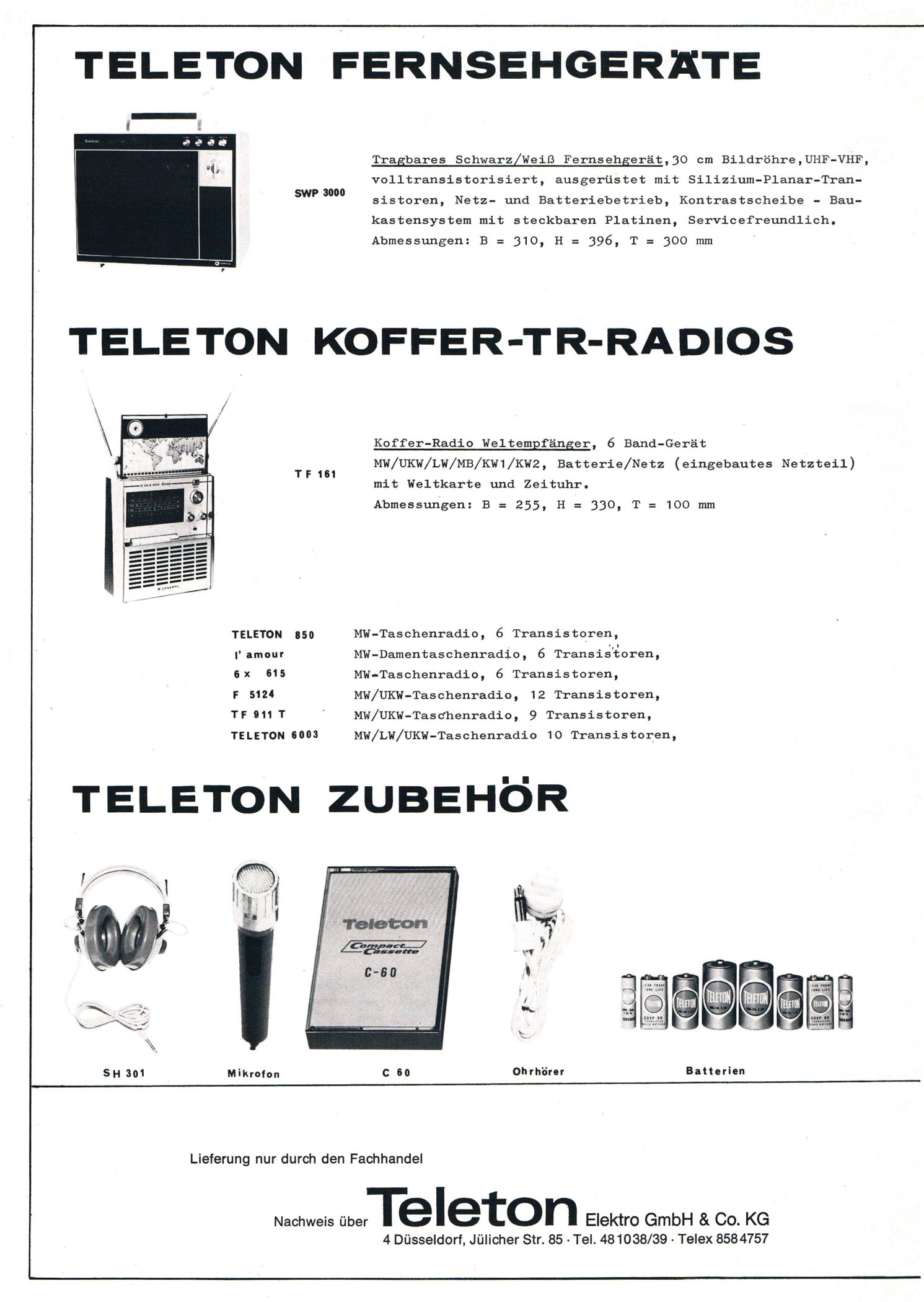 Teleton Catalogue 1968
