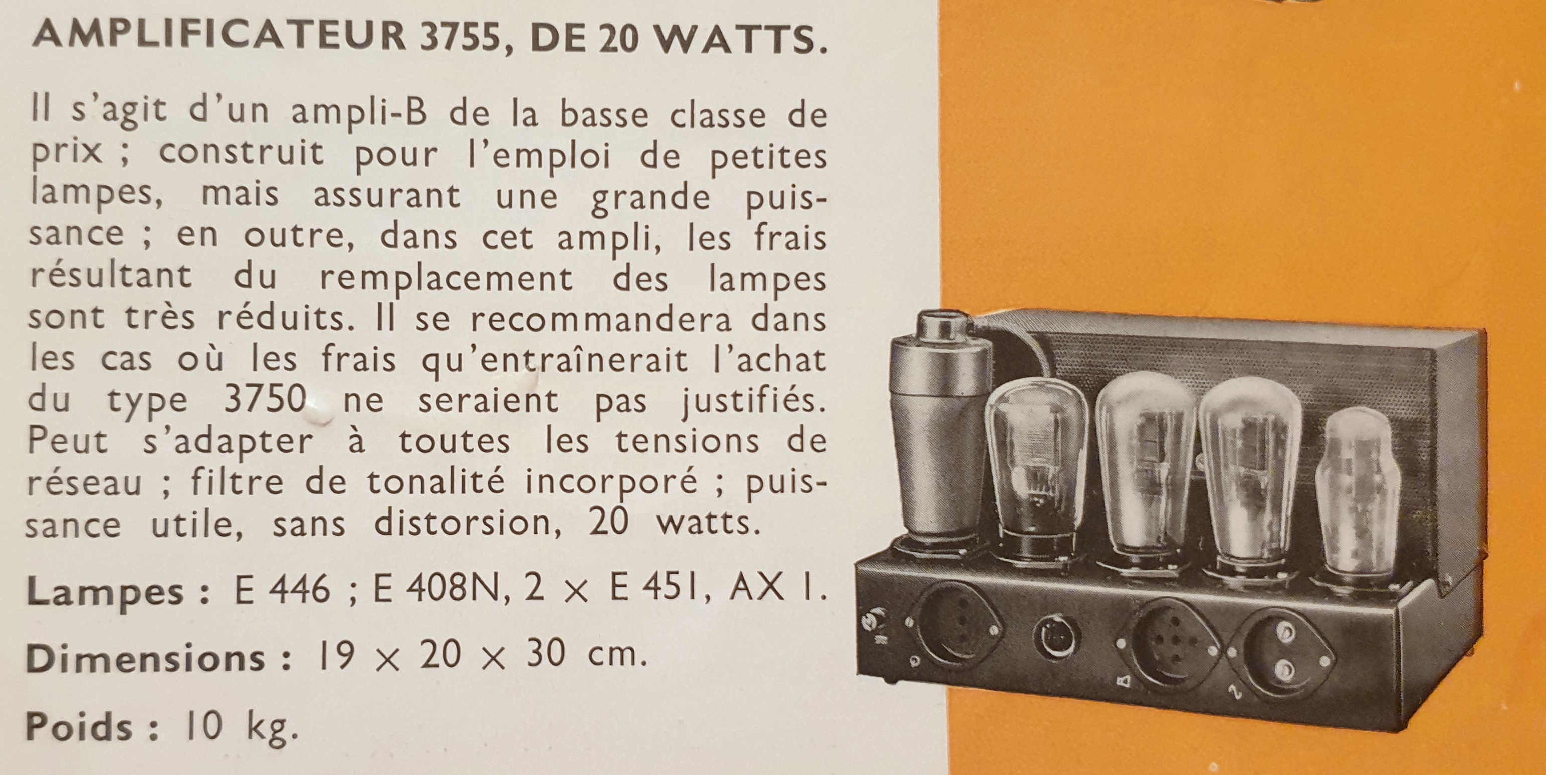 Philips 3755 Extrait de catalogue