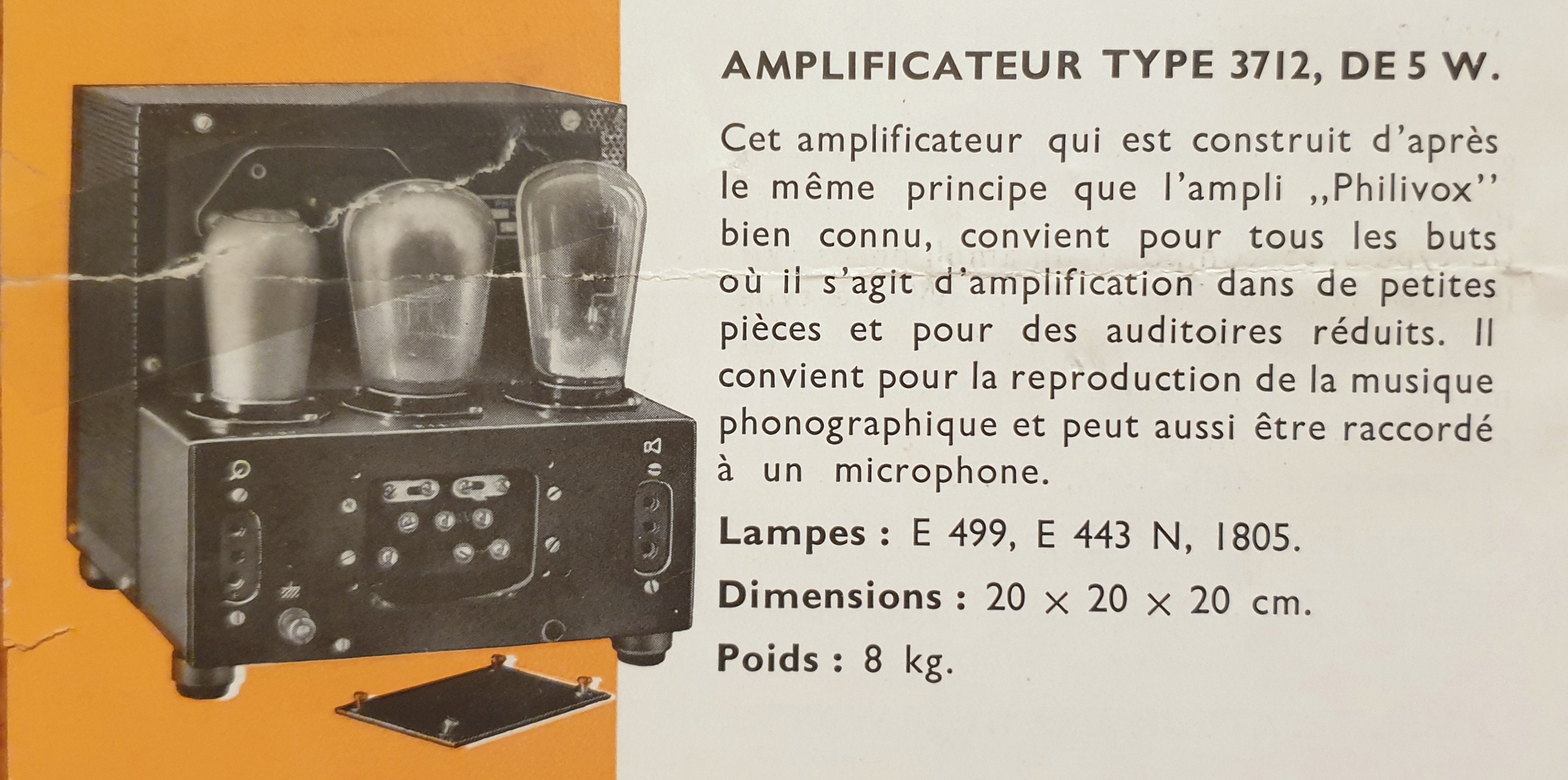 Philips 3712 Extrait de catalogue