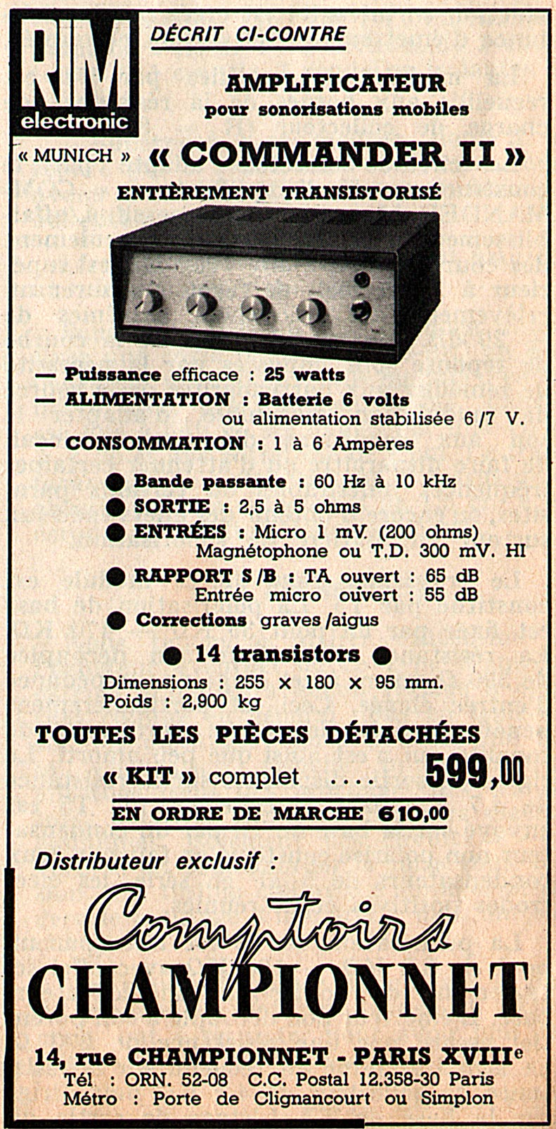 Amplificateur  Commander 2