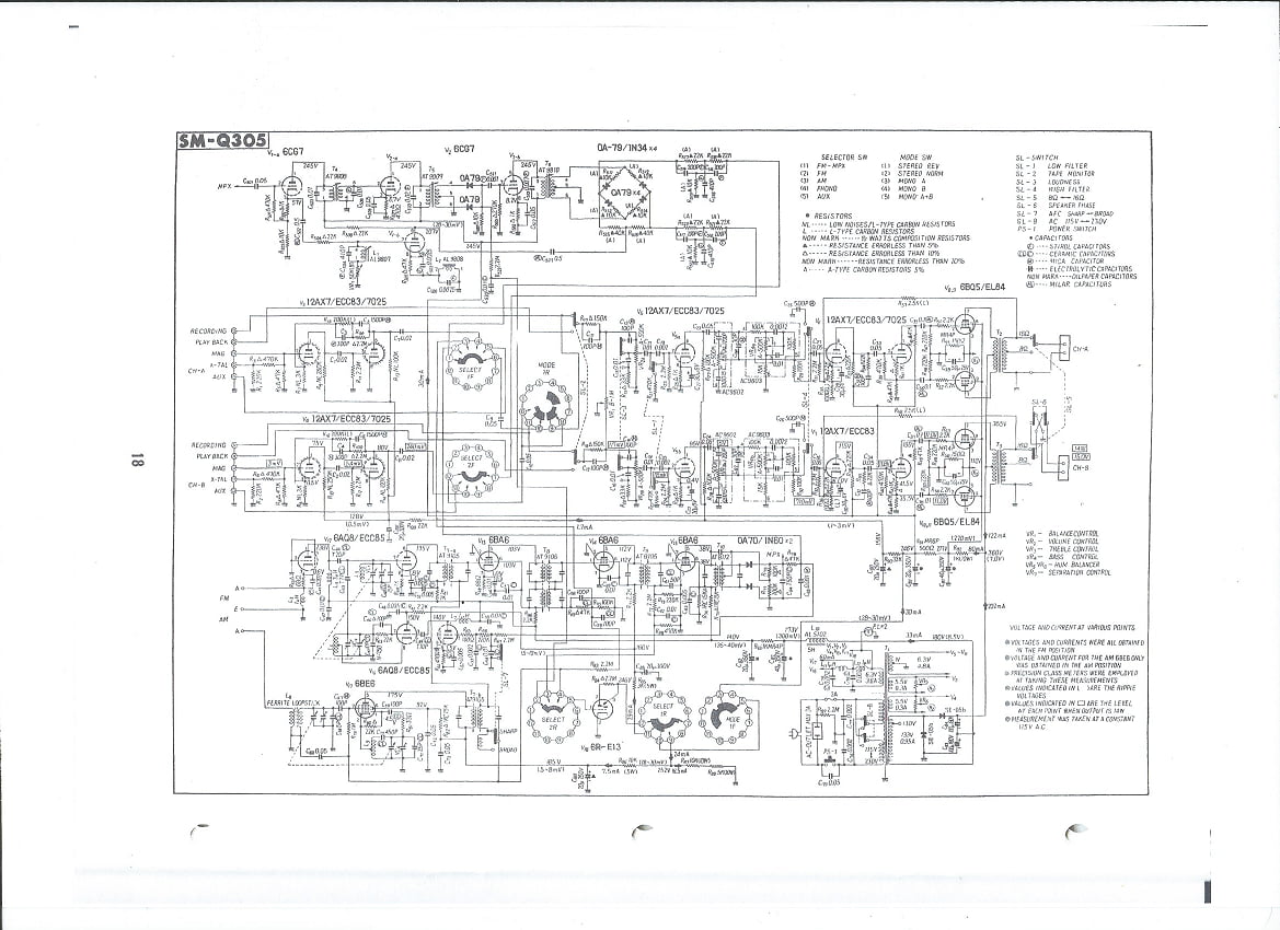 Pioneer SM-Q305 • Schéma