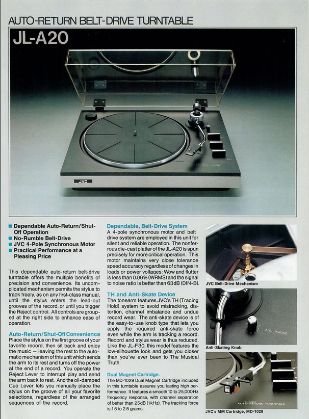 JVC JL-A20 Extrait de catalogue