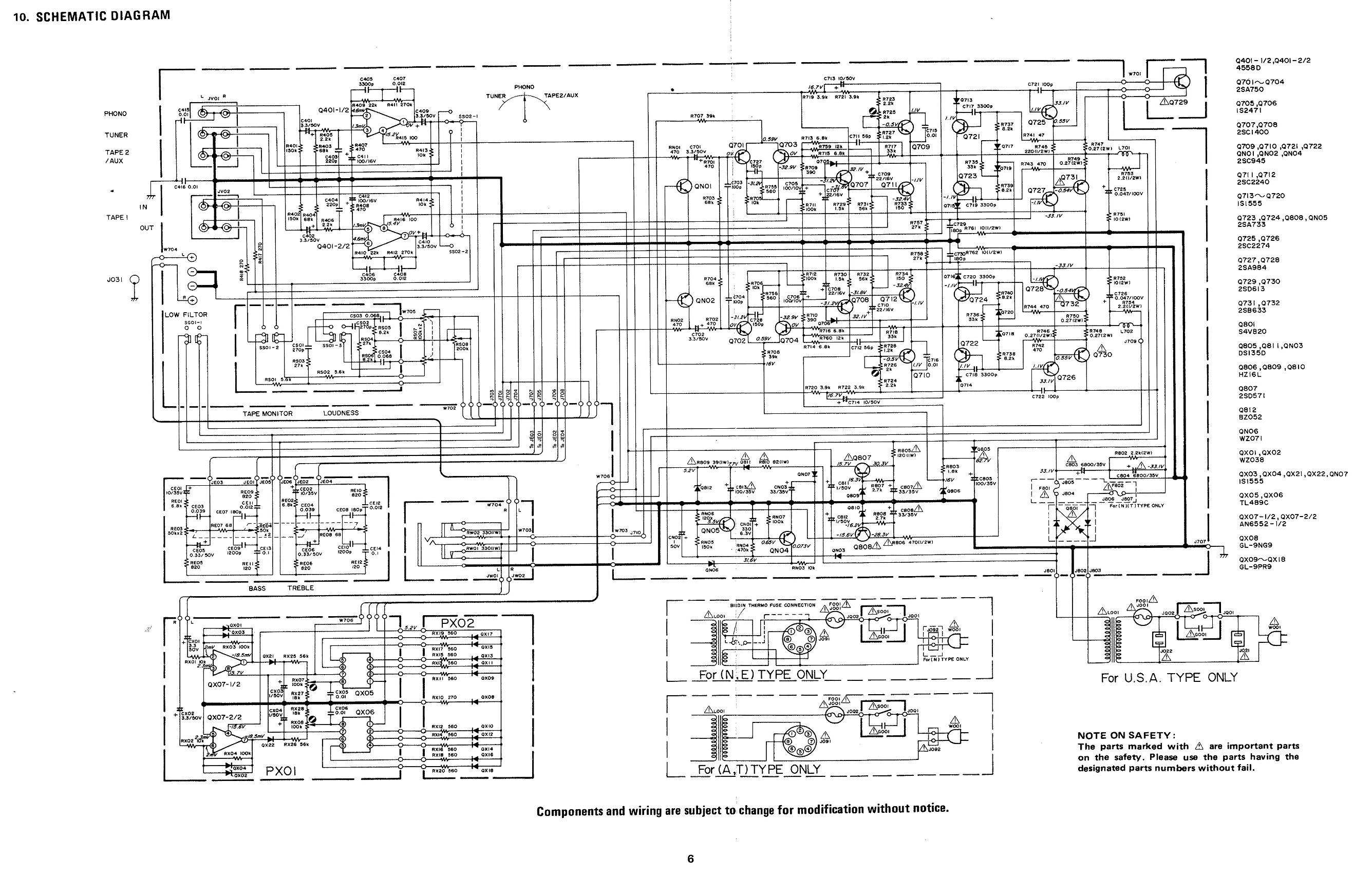 Marantz PM 25 (Type Console) • Schéma