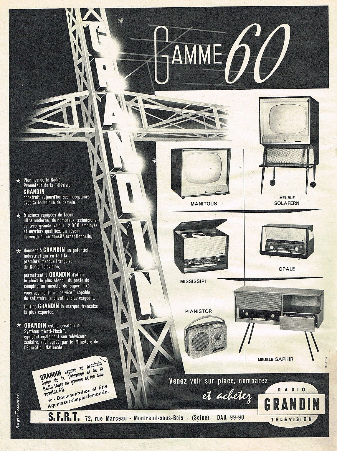 Grandin Publicité 1960