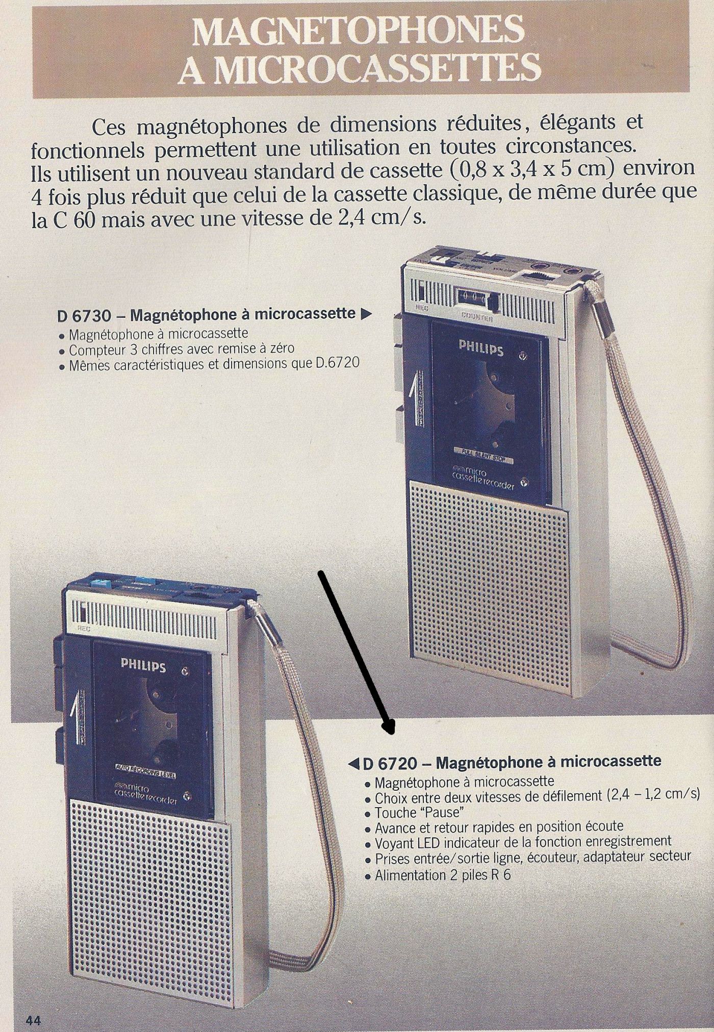 Philips D 6720 Extrait du catalogue R.M.E. 83