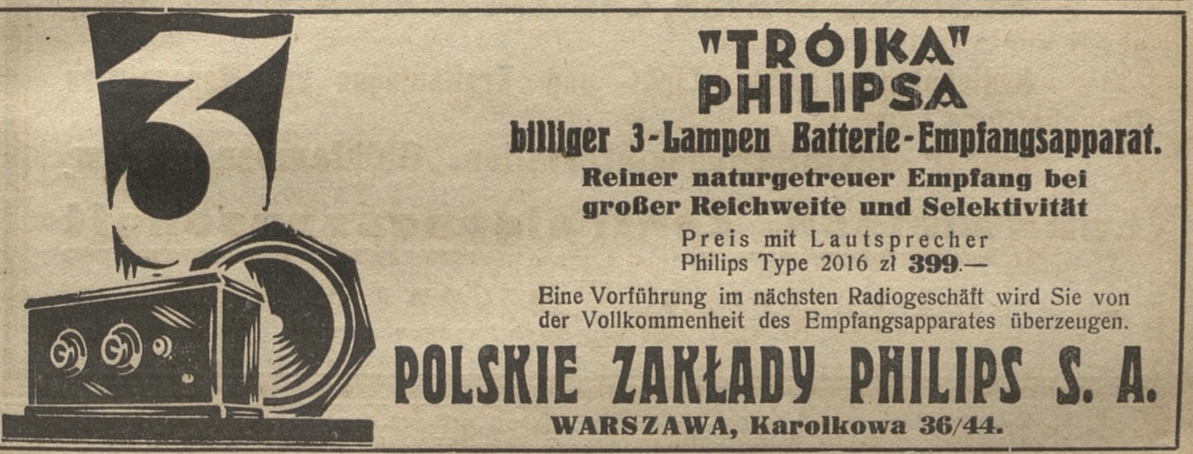 Philips Trójka Publicité