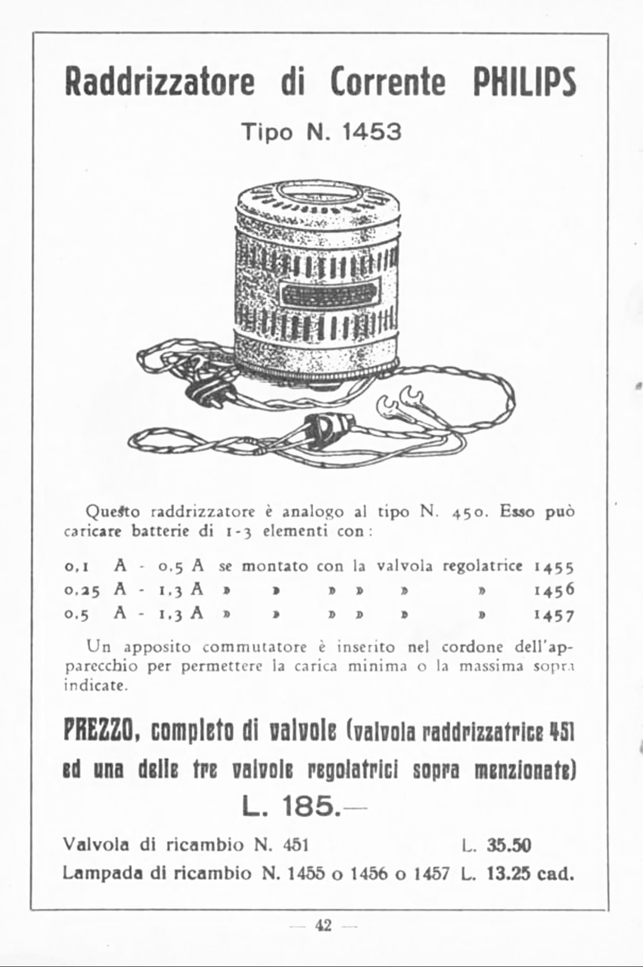 Philips 1453 Extrait de catalogue
