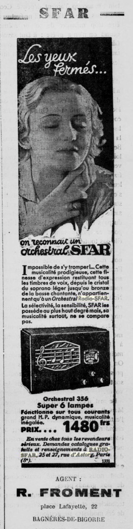 S.F.A.R. Orchestral 357 Publicité