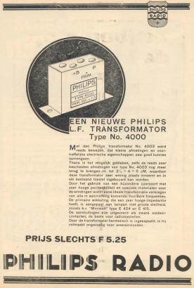 Philips 4000 Publicité - Radio Expres, 12 septembre 1930