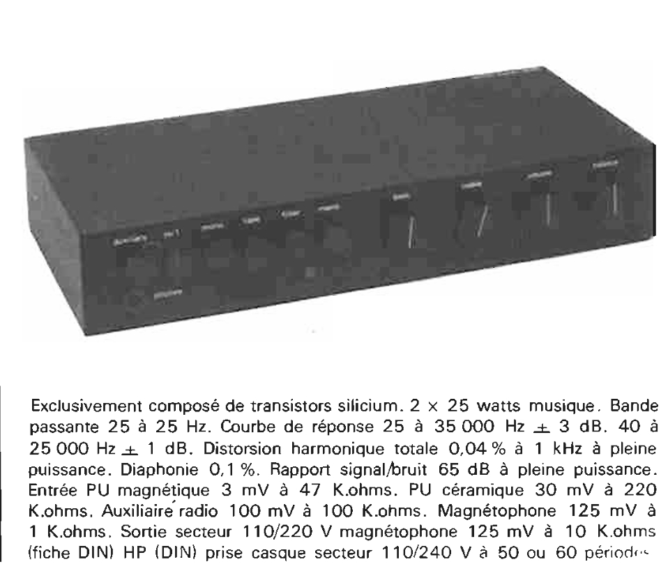 Sinclair 3000 • Publicité - Le Haut-Parleur n° 1313 - 17 juin 1971
