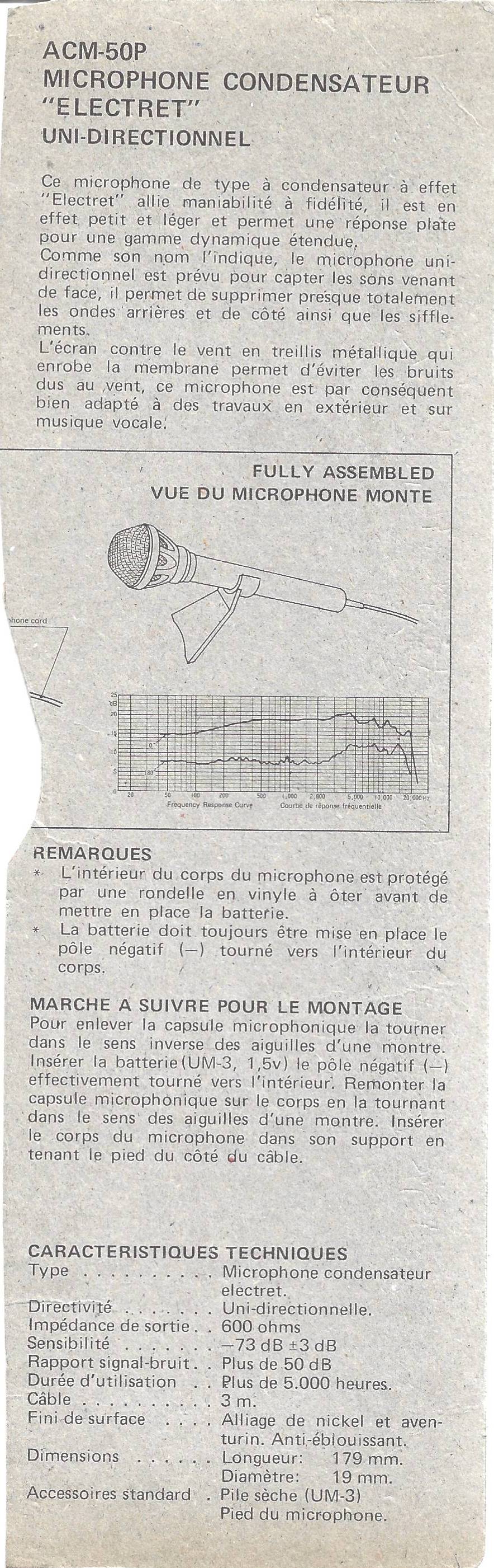 Akai ACM-50P • Fiche technique