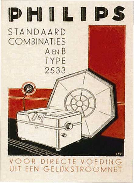 Philips 2533 Publicité néerlandaise 1930
