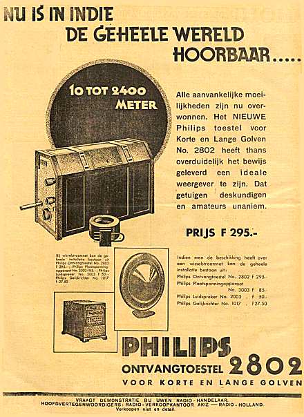 Philips 2802 Publicité néerlandaise