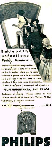 Philips  634 A Publicité (italien)