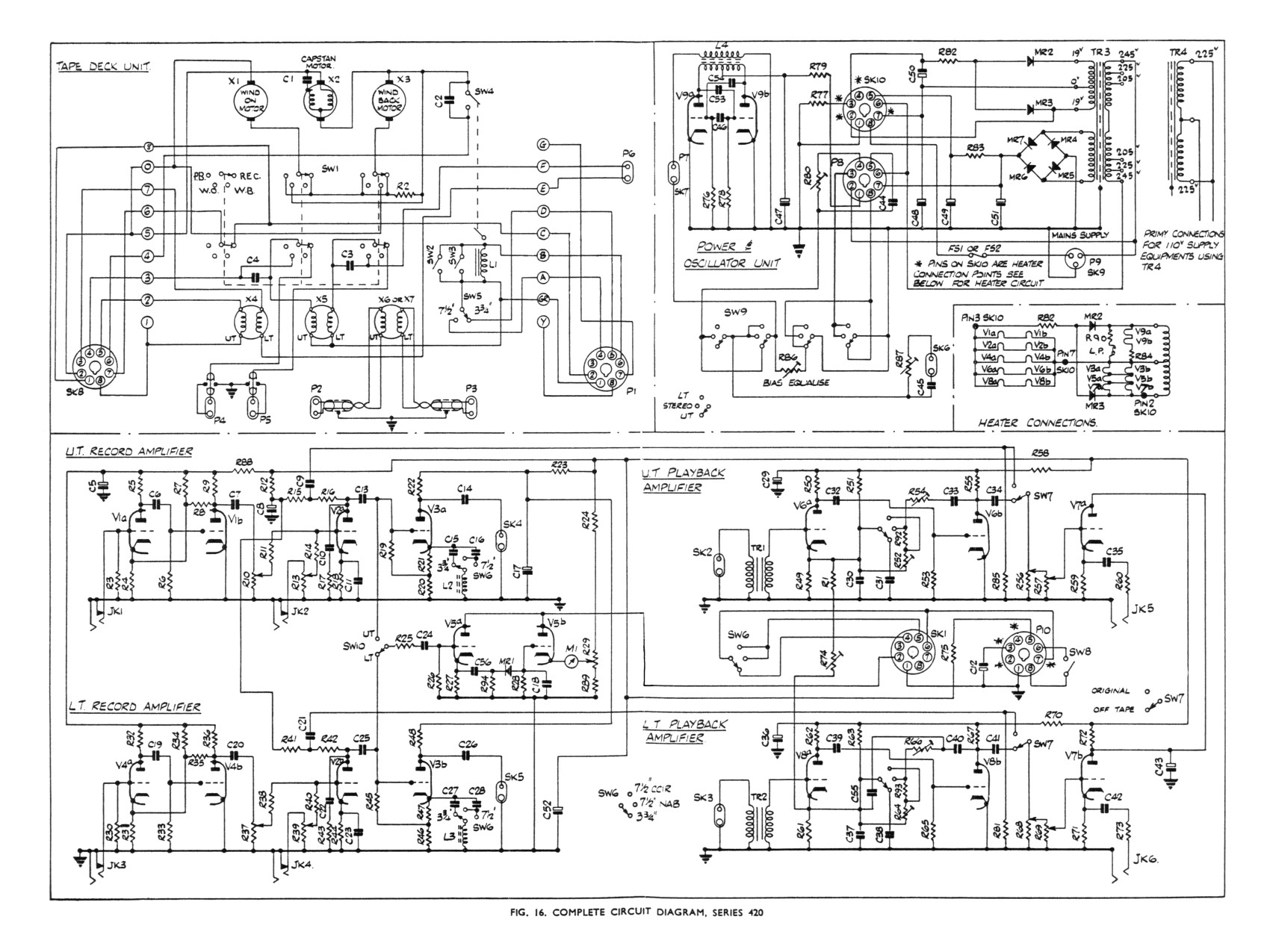 Ferrograph Series 420 • Schéma (JPG)