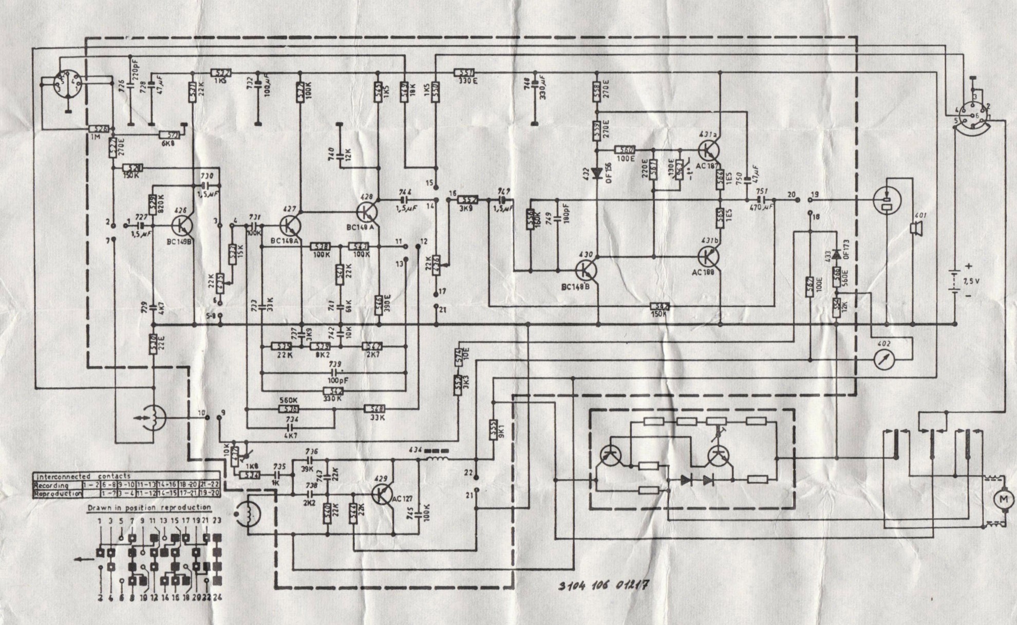 Philips EL 3302 - Schéma (trouvé dans l'appareil)