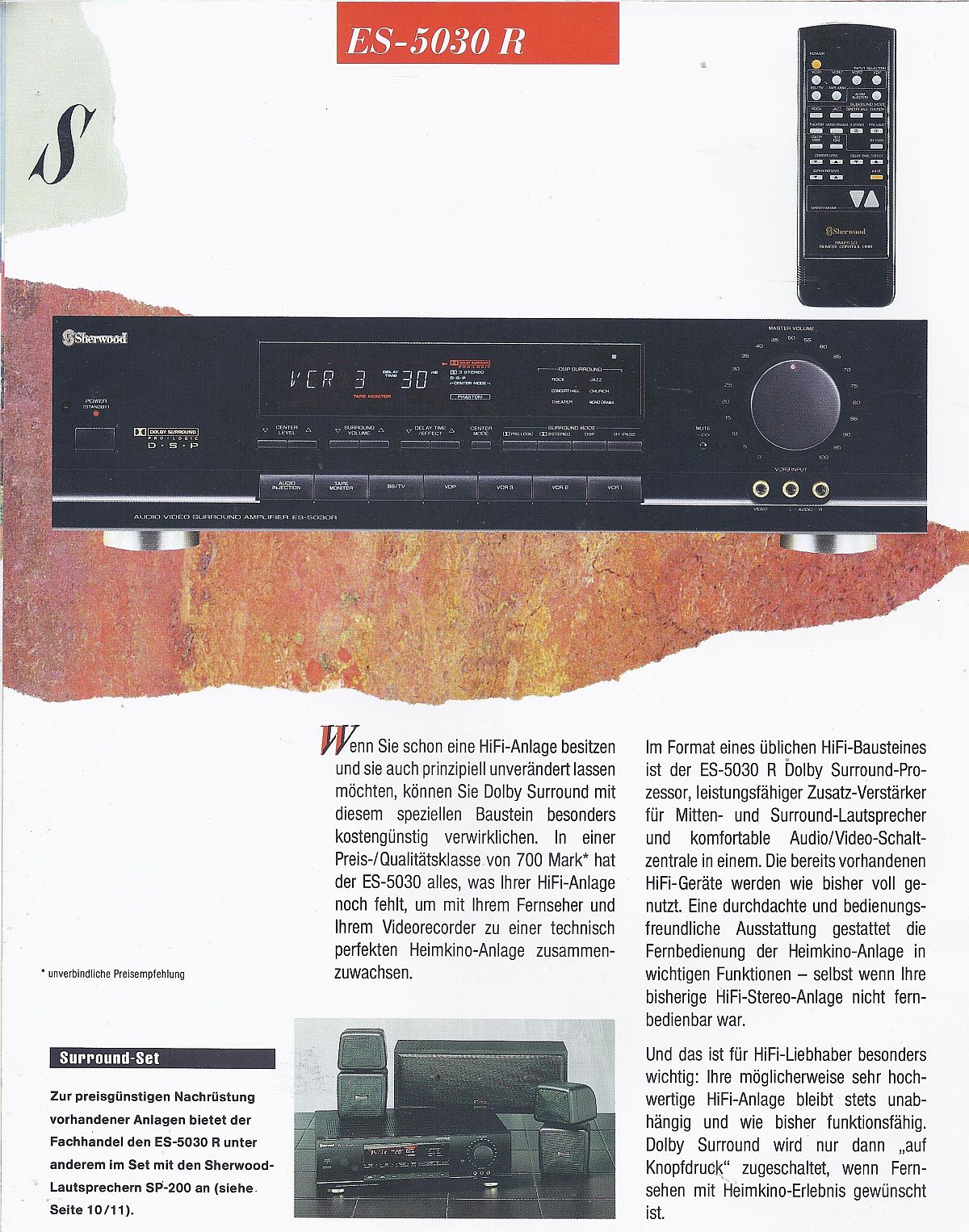 Sherwood ES-5030R • Extrait de catalogue allemand