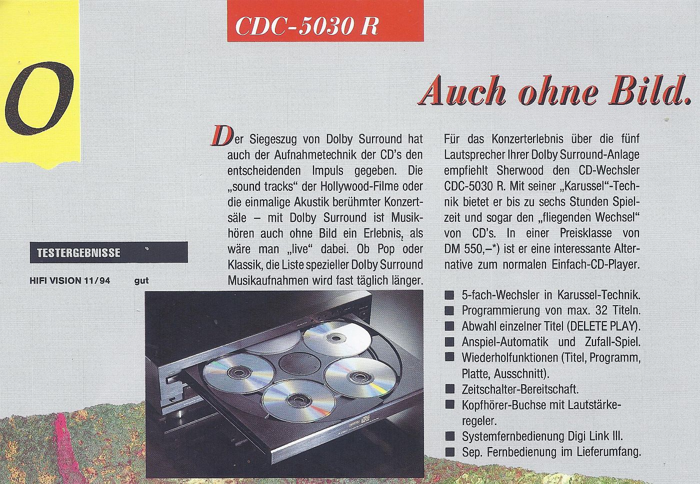 Sherwood CDC-5030R • Extrait de catalogue allemand (2)