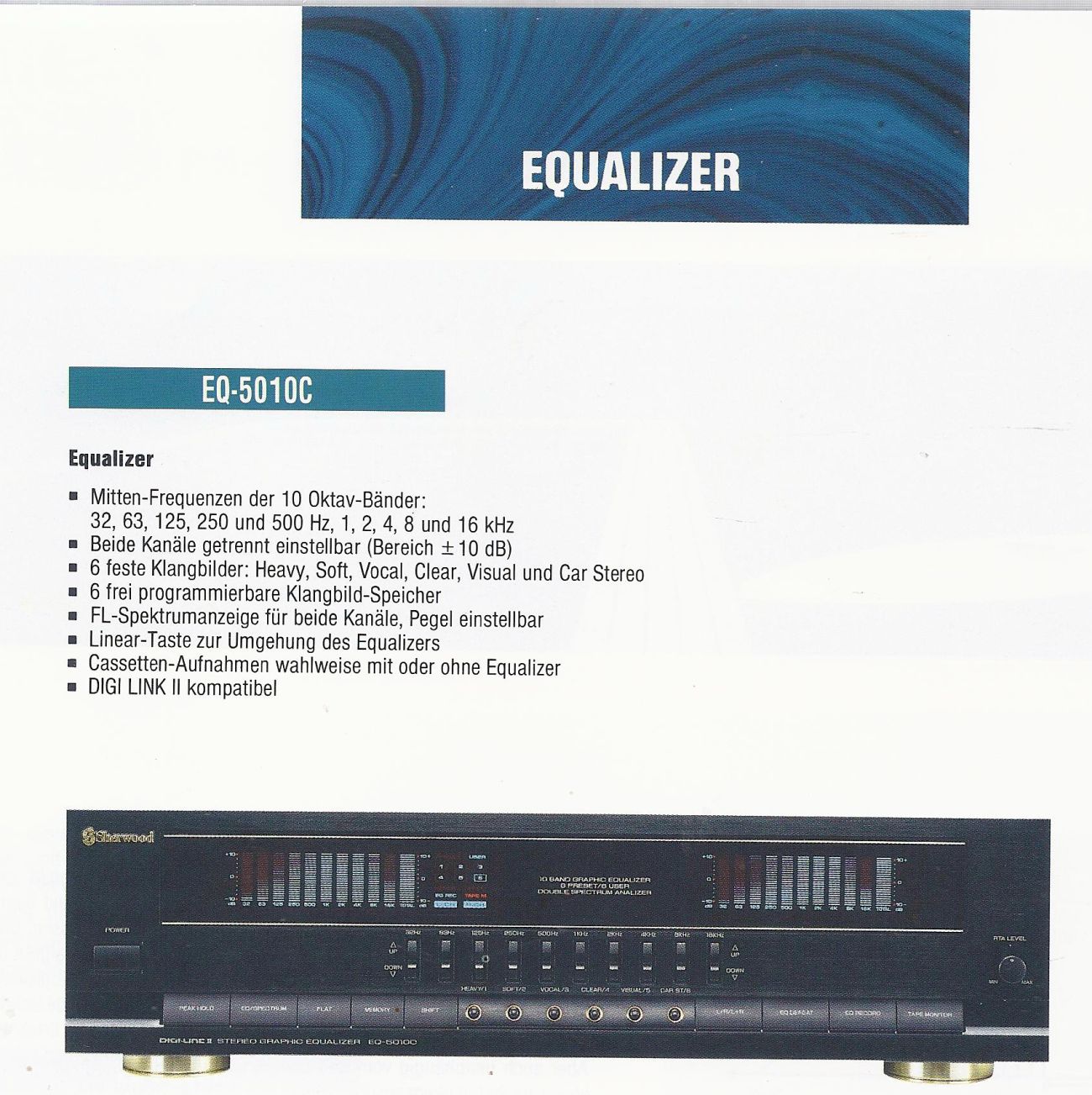 Sherwood EQ-5010C • Extrait de catalogue allemand