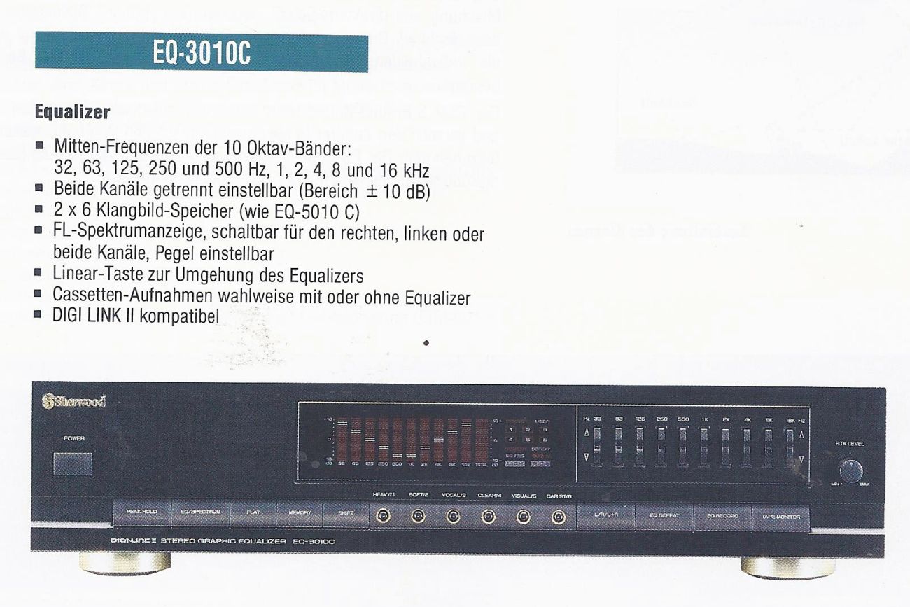 Sherwood EQ-3010C • Extrait de catalogue allemand