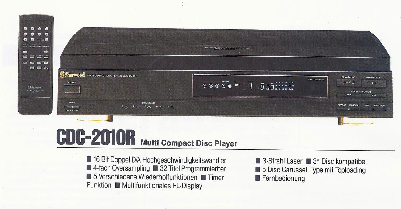 Sherwood CDC-2010R • Extrait de catalogue allemand