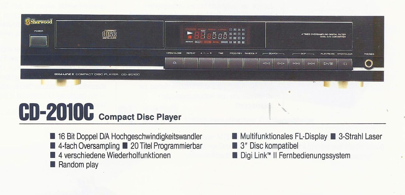 Sherwood CD-2010C • Extrait de catalogue allemand