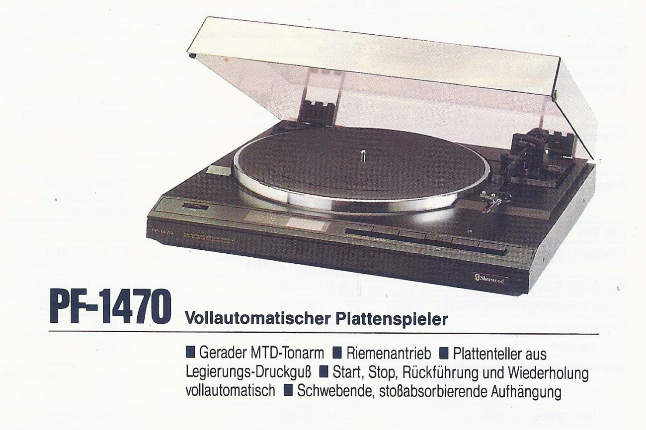 Sherwood PF-1470 • Extrait de catalogue allemand