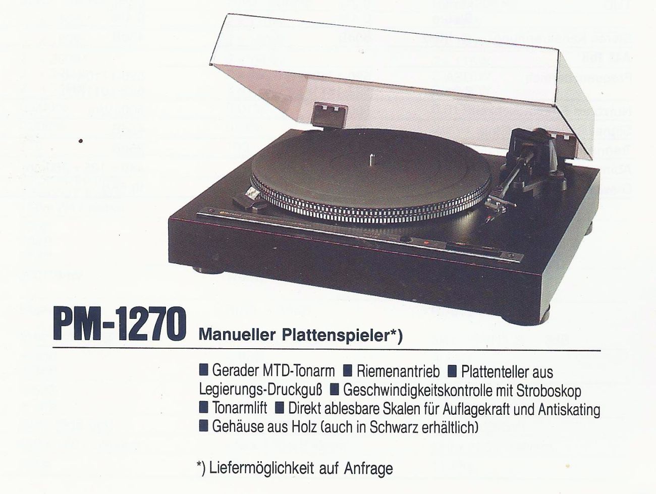 Sherwood PM-1270 • Extrait de catalogue allemand