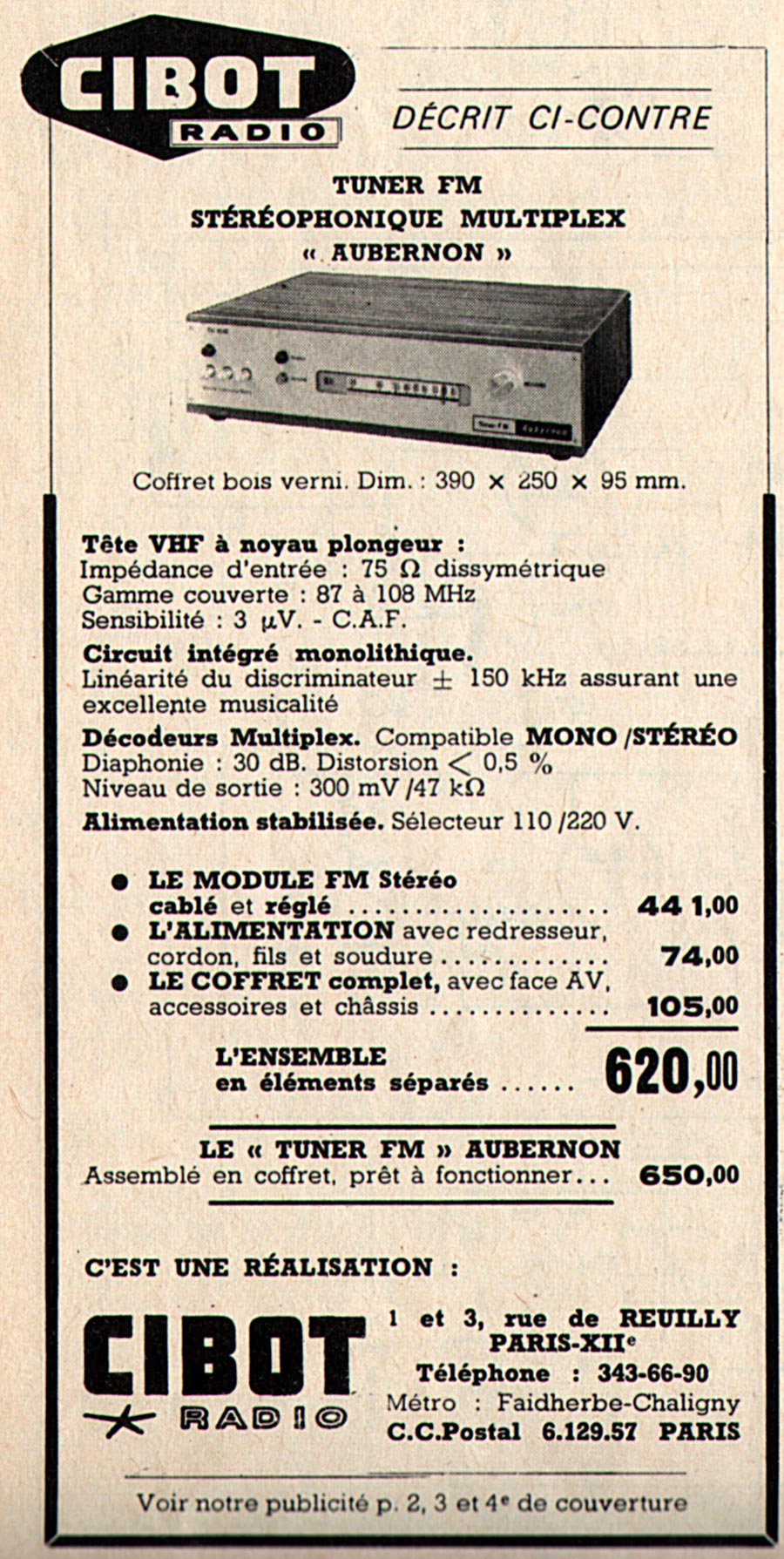 Tuner FM  Aubernon 1010