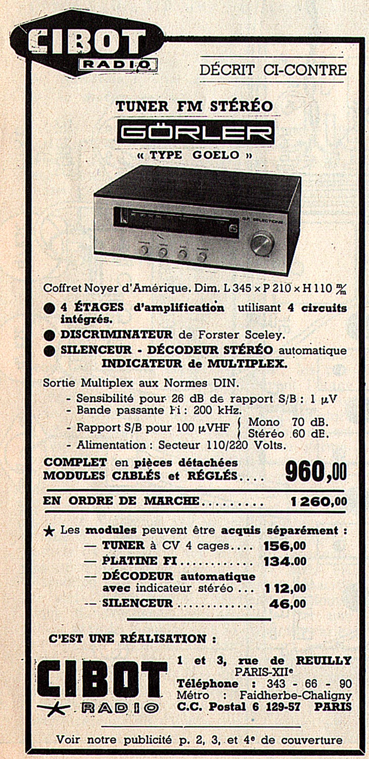 Tuner FM  Goélo