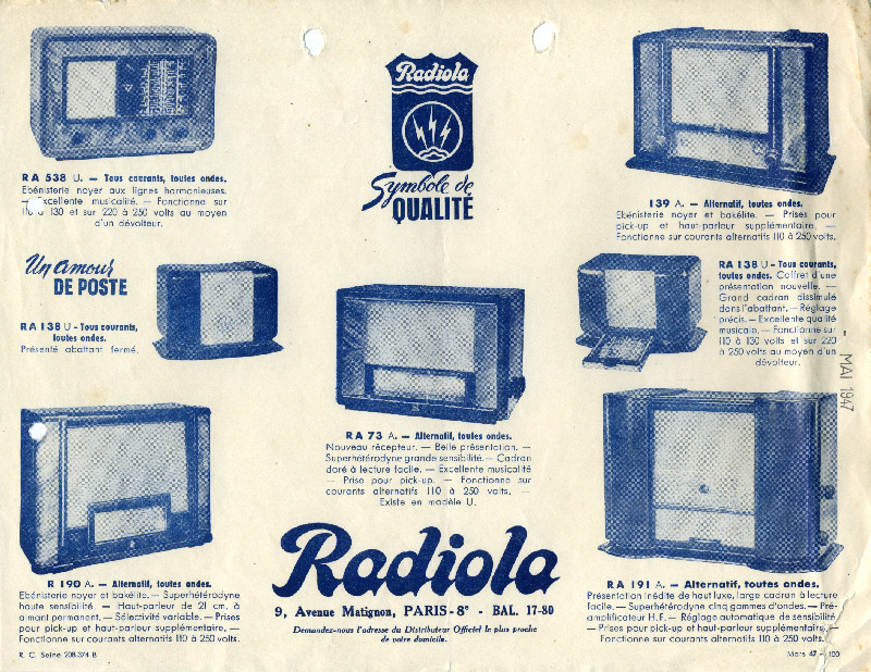 Radiola symbole de qualité